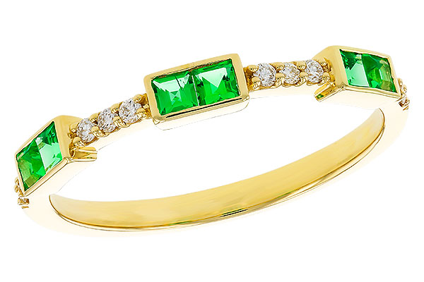 L274-86430: LDS WED RG .23 TW EMERALD .30 TGW