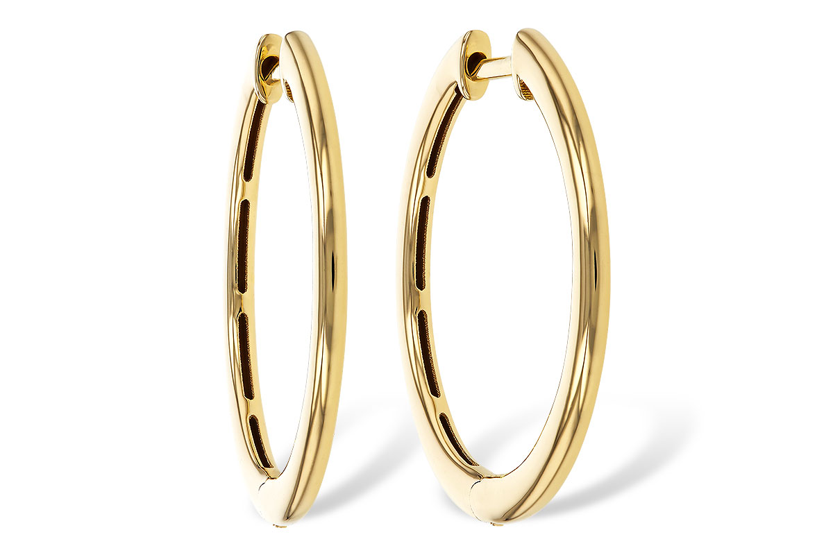 L274-89111: GOLD EARRINGS (24MM)