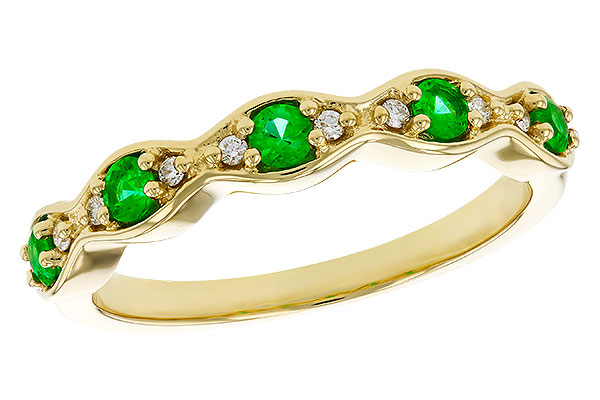 L274-90011: LDS WED RG .21 TW EMERALD .27 TGW