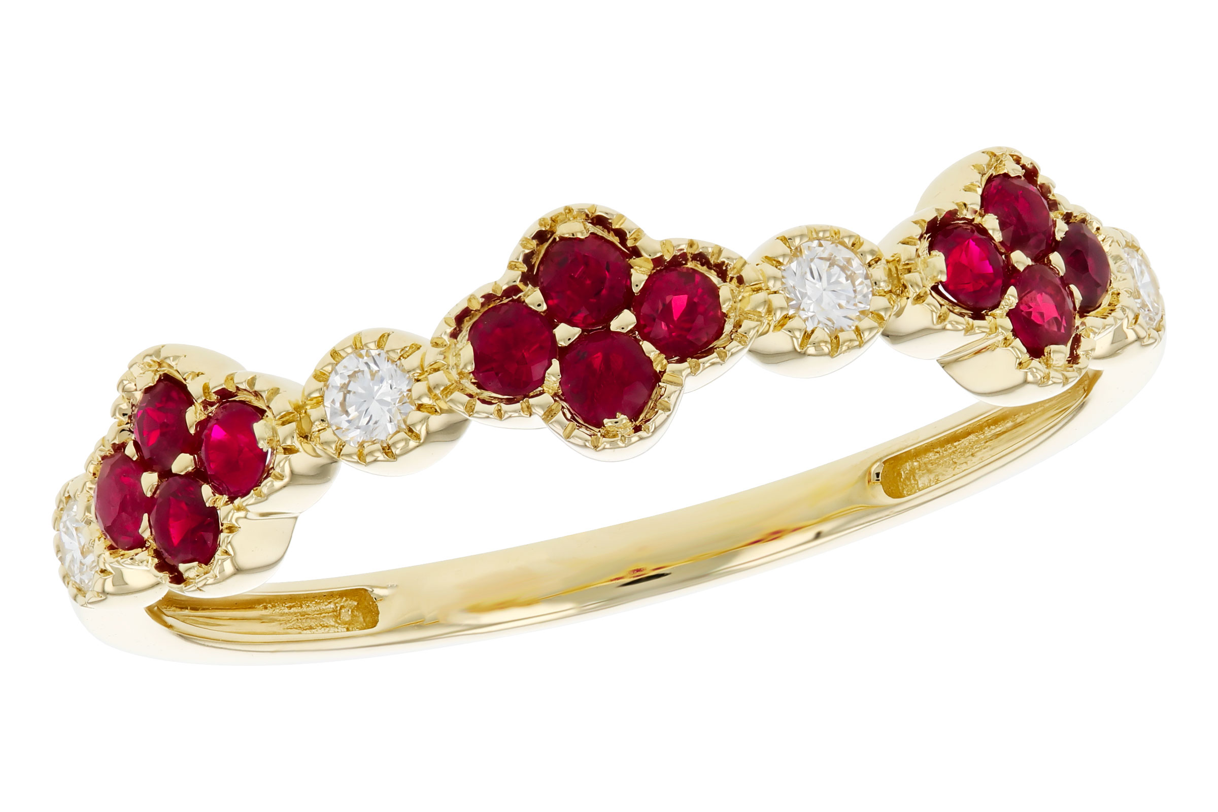 L275-75475: LDS WED RG .22 TW RUBY .30 TGW