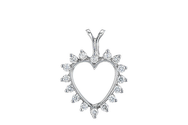 M006-66439: HEART PENDANT .23 TW