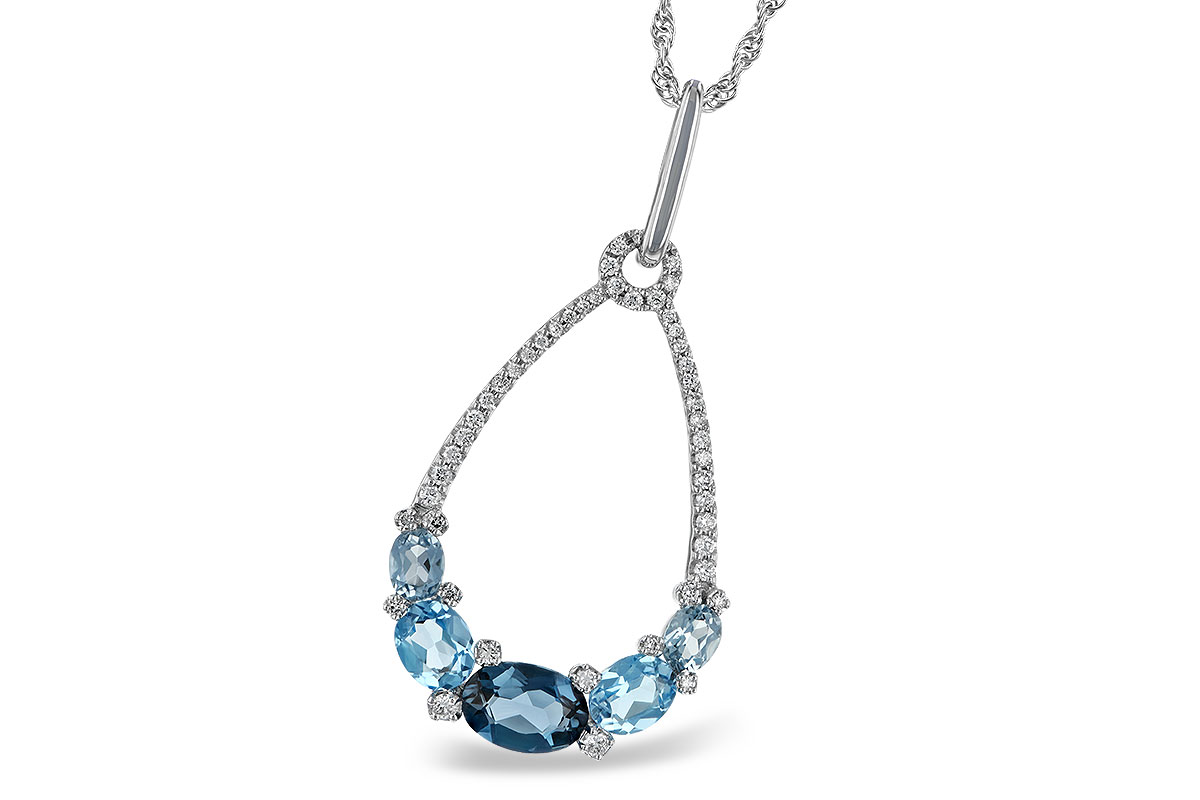 M187-58220: NECK 1.76 BLUE TOPAZ 1.96 TGW