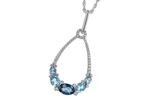 M187-58220: NECK 1.76 BLUE TOPAZ 1.96 TGW