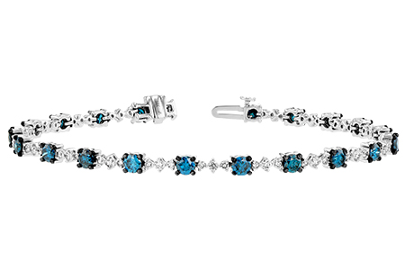 M188-50939: BRACELET 3.00 BLUE DIA 4.05 TW
