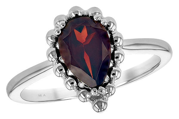 M189-40075: LDS GARNET RING 1.38 CT