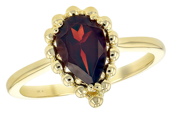 M189-40075: LDS GARNET RING 1.38 CT