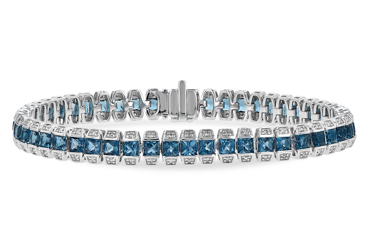 M190-27357: BRACELET 8.58 LONDON BLUE TOPAZ 9.03 TGW