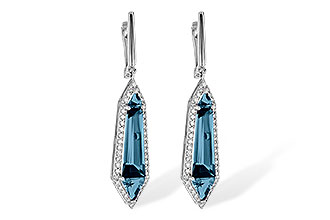 M190-30011: EARR 5.25 LONDON BLUE TOPAZ 5.67 TGW