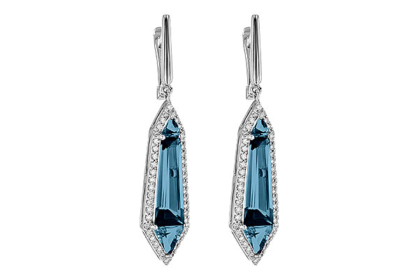 M190-30011: EARR 5.25 LONDON BLUE TOPAZ 5.67 TGW