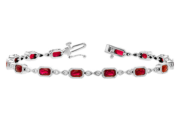 M273-02802: BRACELET 4.50 RUBY 4.82 TGW