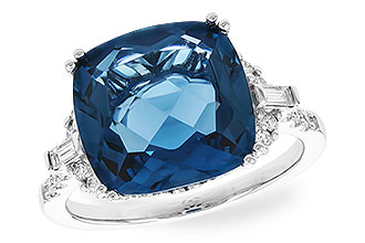 M273-94620: LDS RG 9.00 LONDON BLUE TOPAZ 9.25 TGW (12MM LBT)