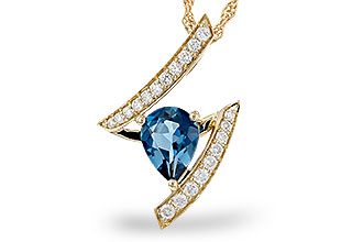 M274-82757: NECK 1.04 LONDON BLUE TOPAZ 1.23 TGW (8x6MM)