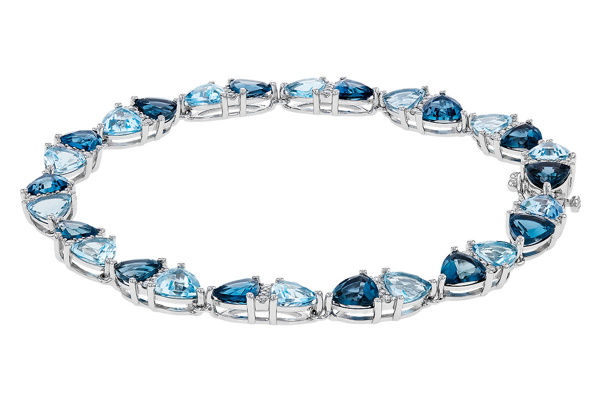 M274-83693: BRACELET 12.20 BLUE TOPAZ 12.50 TGW (7")