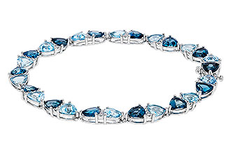 M274-83693: BRACELET 12.20 BLUE TOPAZ 12.50 TGW (7")