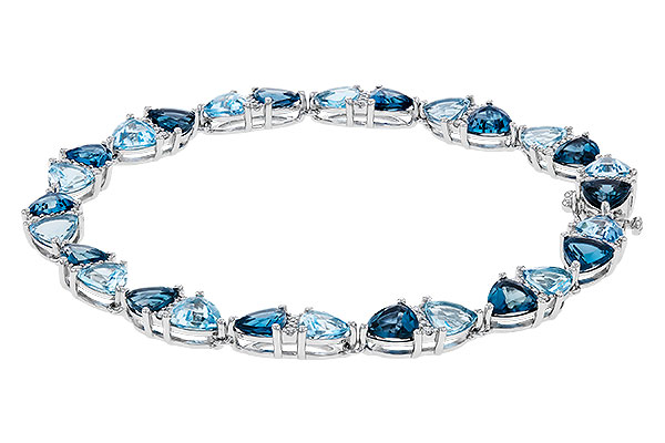 M274-83693: BRACELET 12.20 BLUE TOPAZ 12.50 TGW (7")