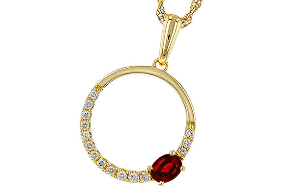 M274-84557: NECKLACE .26 RUBY .41 TGW