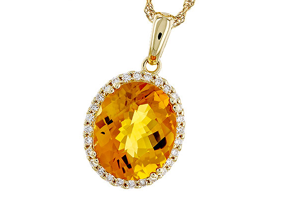 M274-84602: NECKLACE 3.85 CITRINE 4.07 TGW (12x10MM OV)