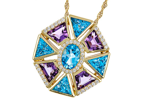 M274-85493: NECKLACE 4.47 SEMI-PREC (BT & AMY) 4.65 TGW