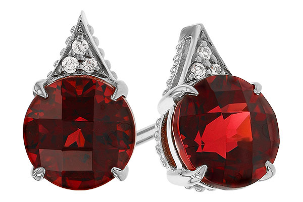 M274-88202: EARR 2.08 TW GARNET 2.10 TGW (6MM RD)