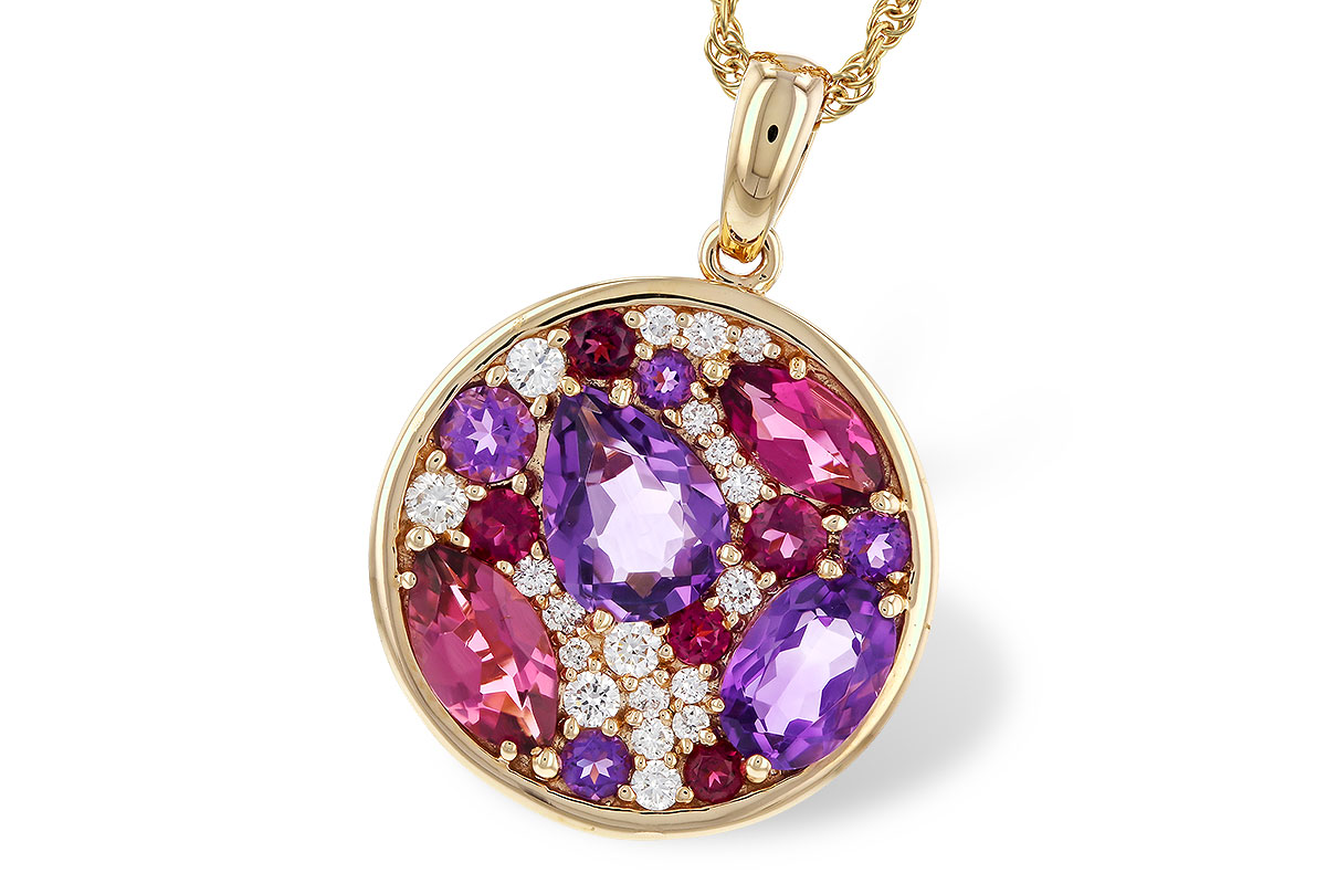 M274-88266: NECK 1.83 TW SEMI-PRECIOUS (P.TOUR, AMY) 2.00 TGW