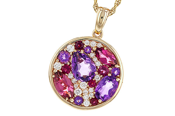 M274-88266: NECK 1.83 TW SEMI-PRECIOUS (P.TOUR, AMY) 2.00 TGW