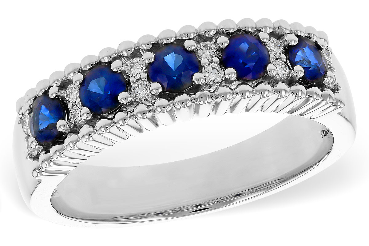 M274-90066: LDS WED RG .64 TW SAPPHIRE .76 TGW