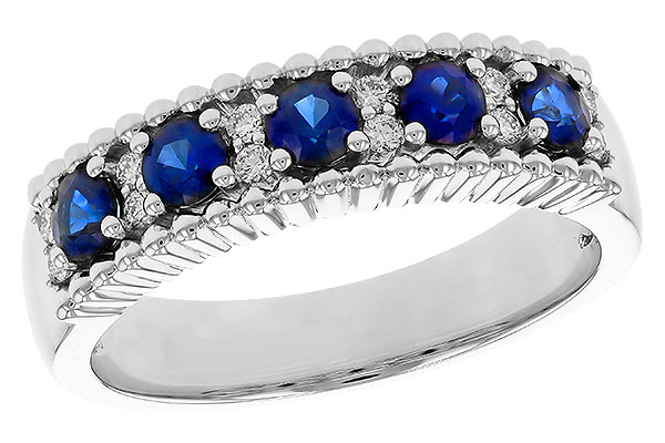 M274-90066: LDS WED RG .64 TW SAPPHIRE .76 TGW