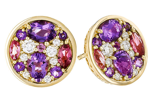 M274-90084: EARR .82 TW SEMI-PRECIOUS (P.TOUR, AMY) .98 TGW