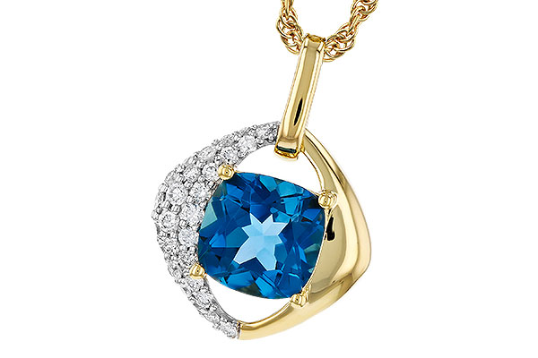 M275-72748: NECK 1.43 LONDON BLUE TOPAZ 1.62 TGW (7MM LBT)