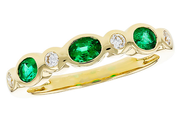 M275-72793: LDS WED RG .43 EMERALD .56 TGW