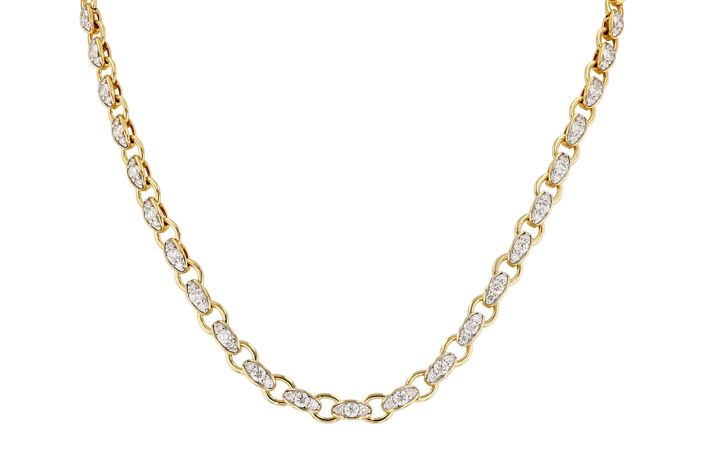 M275-74557: NECKLACE 3.18 TW (17.25")