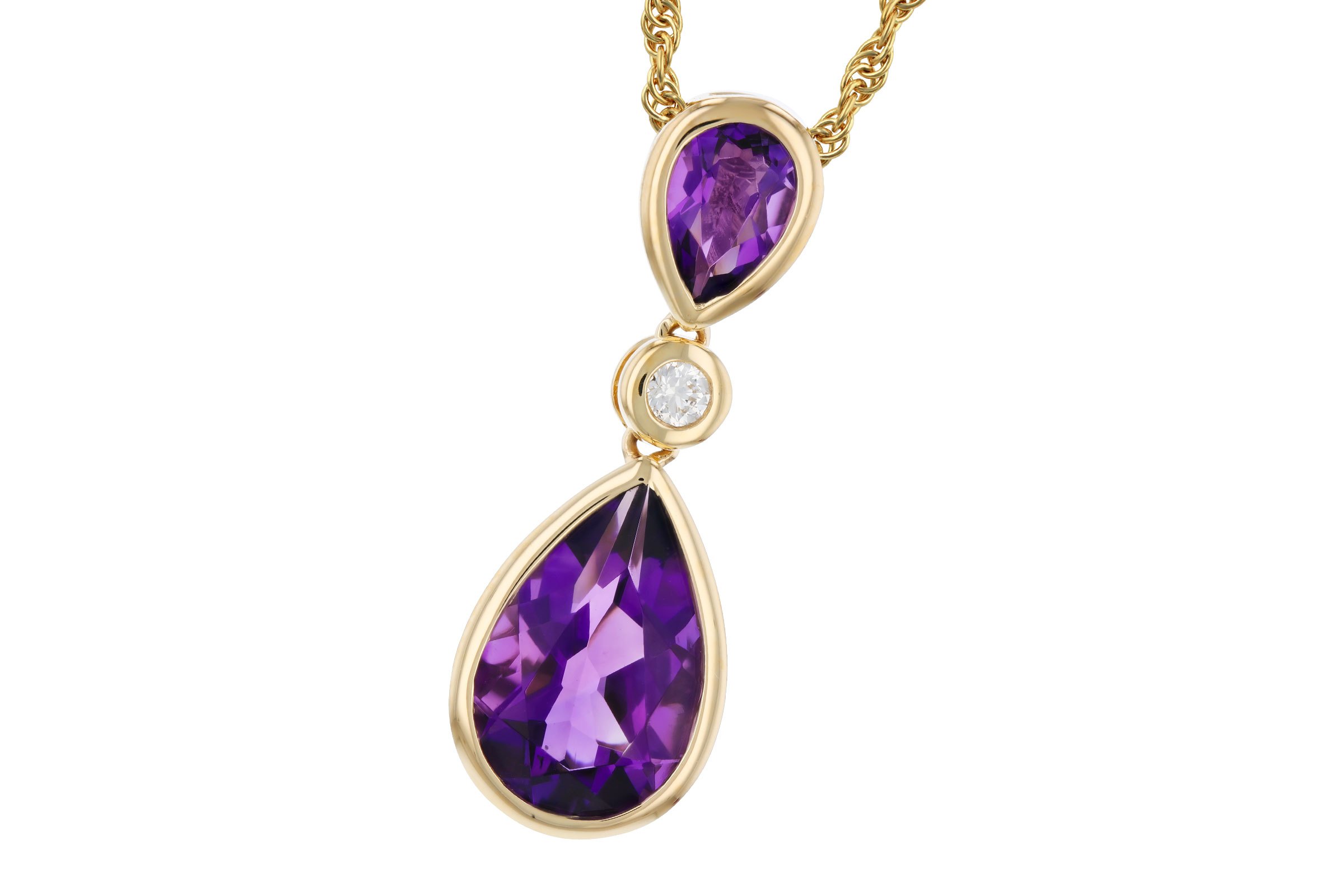 M275-75457: NECKLACE 1.92 TW AMETHYST 1.96 TGW
